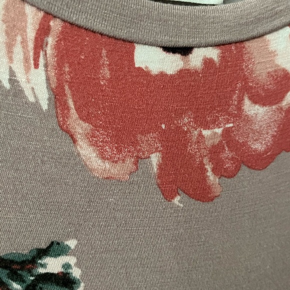 Dress Greyish Pink with flowers size medium - Picture 4 of 7